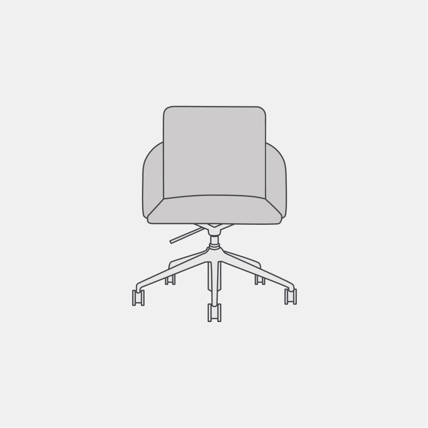 chair-task object silhouette