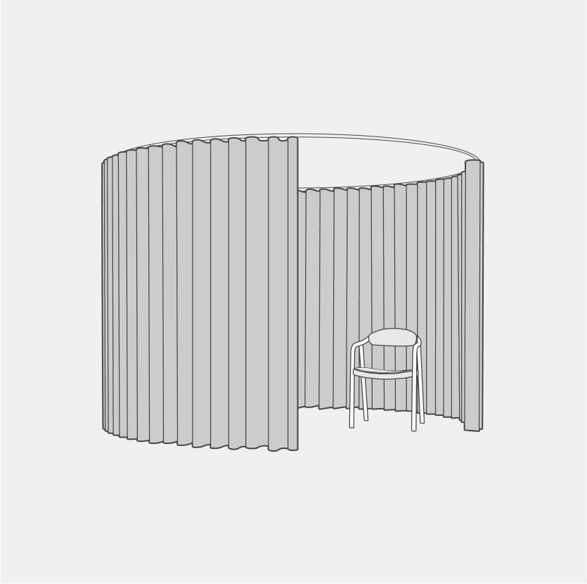 drapery object silhouette