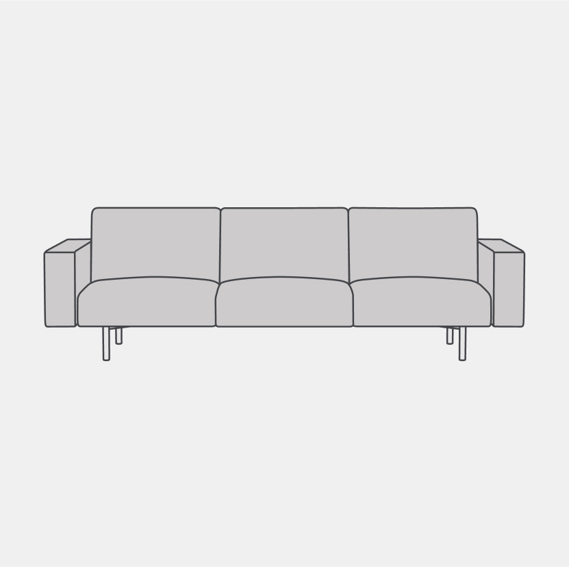 sofa-ancillary object silhouette